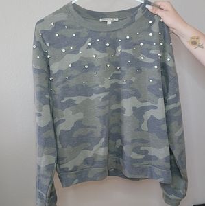 EXPRESS camo sweatshirt size small